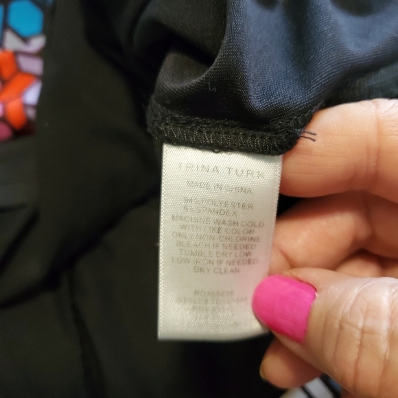 Trina Turk Macee Stained Glass Print Sleeveless Shift Dress Size 4, Colorful - Picture 10 of 14